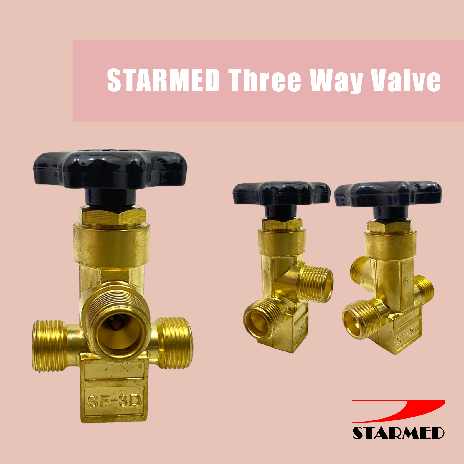 Starmed Three way Valve